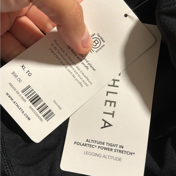 Athleta Altitude Tight in Polartec Power Stretch // Black - Picture 14 of 16